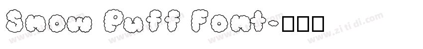 Snow Puff Font字体转换